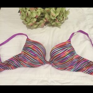 Victoria Secret colorful stripe push up bra